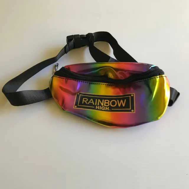 RAINBOW HIGH Rainbow Fashion Bum Bag Girls Kids OSFA Zip Up Crossbody Pouch