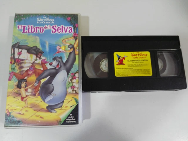 EL LIBRO DE La Selva Jungle Book Vhs Tape Los Clasicos De Walt Disney ...