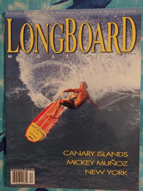 LONGBOARD Surfing Magazine NOV / DEC 1997, Canary Islands, Mickey Munoz
