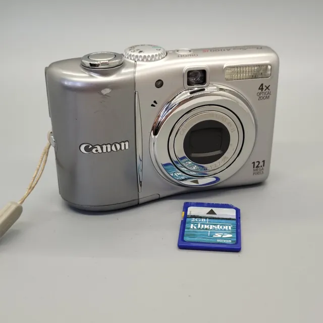 Canon PowerShot A1100 IS 12,1 megapixel fotocamera digitale compatta argento testato