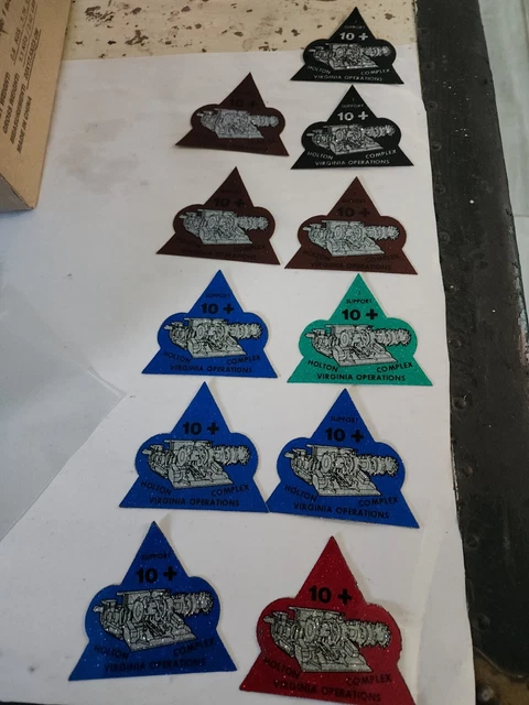 (11) NOS VTG Westmoreland Holton Complex “I Support 10+” Glitter Mining Stickers