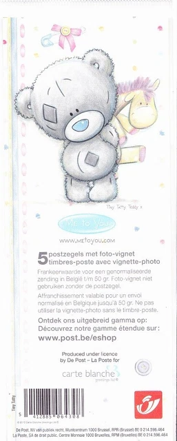 Carnet de timbres de Belgique neufs, carnet  DUOSTAMP  Me To You 2