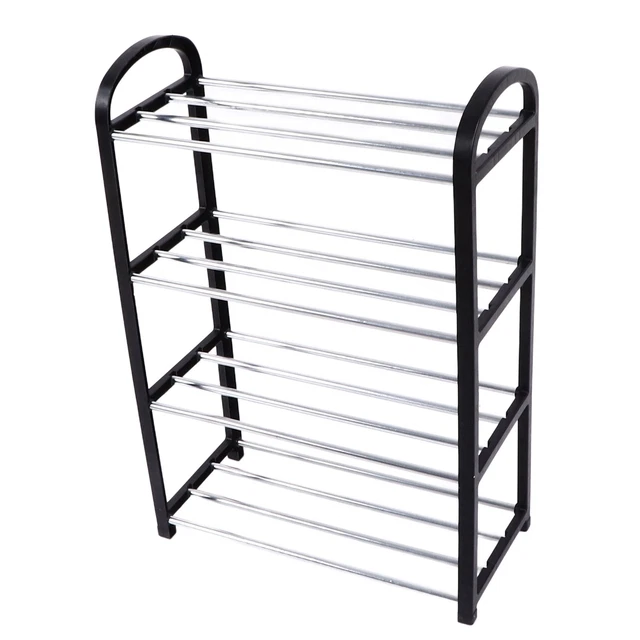 (Four Floors Small)Shoes Organizer Multi Sizes Sufficient Capacity 4 Tier Shoe