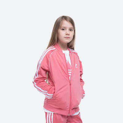 adidas Originals Superstar Track Top Ages 9-14 Pink RRP £40 Brand New GN8450
