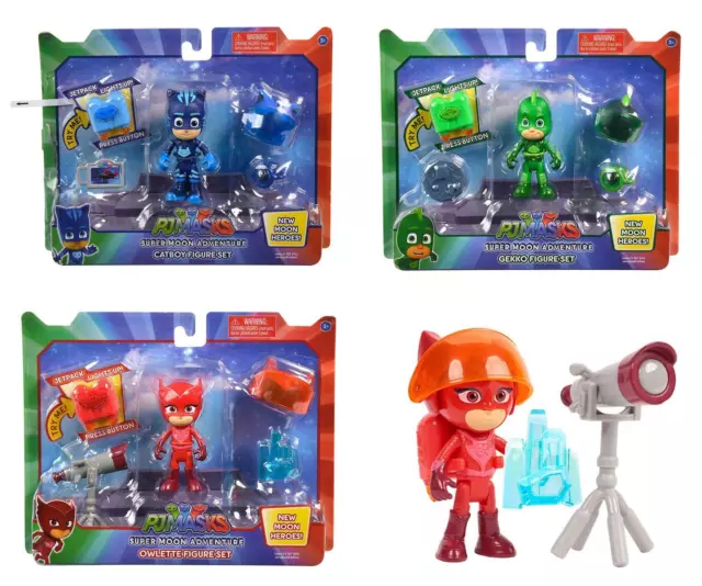 AUSWAHL: Simba - PJ Masks Super Moon Figuren - Catboy Gecko Eulette Helden Mond