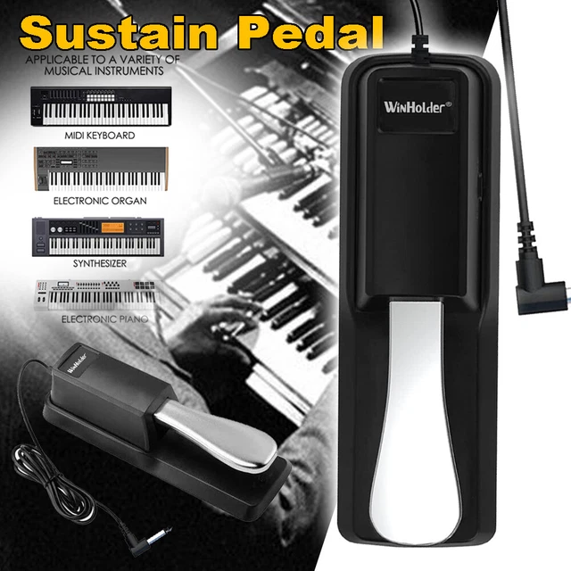 Universal Piano-style Sustain Pedal Foot for Yamaha Casio Electronic Keyboard UK