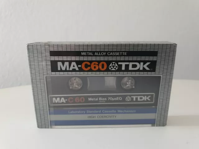1x TDK MA-C60 METAL CASSETTE TAPE BLANK new SEALED - made in Japan Collector's