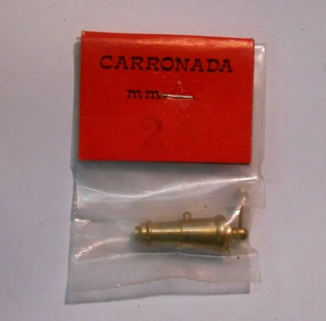 CARRONADA IN OTTONE 26mm ACCESSORI PER MODELLISMO NAVALE FITTING AMATI 4178/26