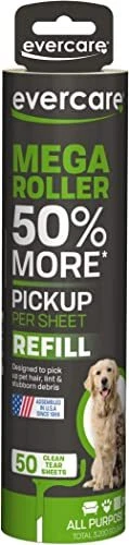 Evercare Pet Mega Extreme Stick 50 Sheet Surface Roller  Green - 617136