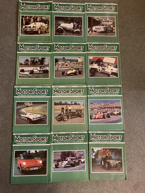 MotorSport Magazine 1983 x 12 Issues - Complete Year January to December
