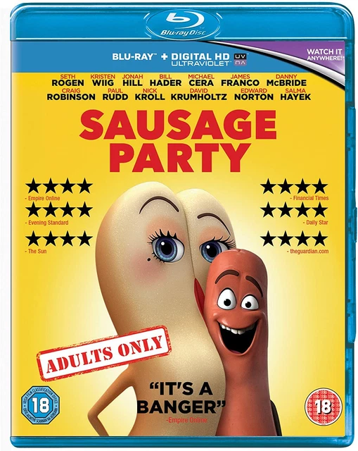 SAUSAGE PARTY (BLU-RAY) Conrad Vernon Megan Ellison Evan Goldberg Seth