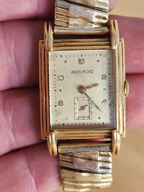 Montre Vintage Movado Or Jaune 14 Carats - À Remontage Manuel - Années 1970 - Pour Femme
