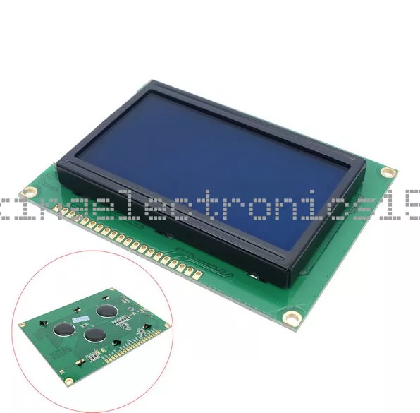 DC 5V 12864 LCD Display Module 128x64 Dots Graphic Matrix Blue LCD Backlight