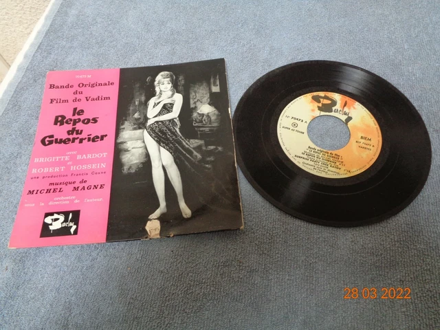 BRIGITTE BARDOT B.O.F  LE REPOS DU GUERRIER  vinyle 45t