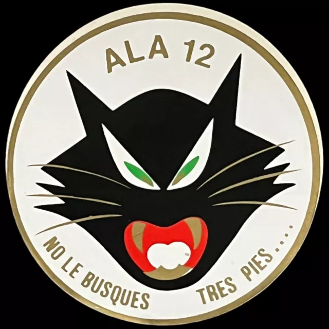 ALA 12 SPANISH AIR & SPACE FORCE F/A-18 Hornet Cat Head Logo Sticker