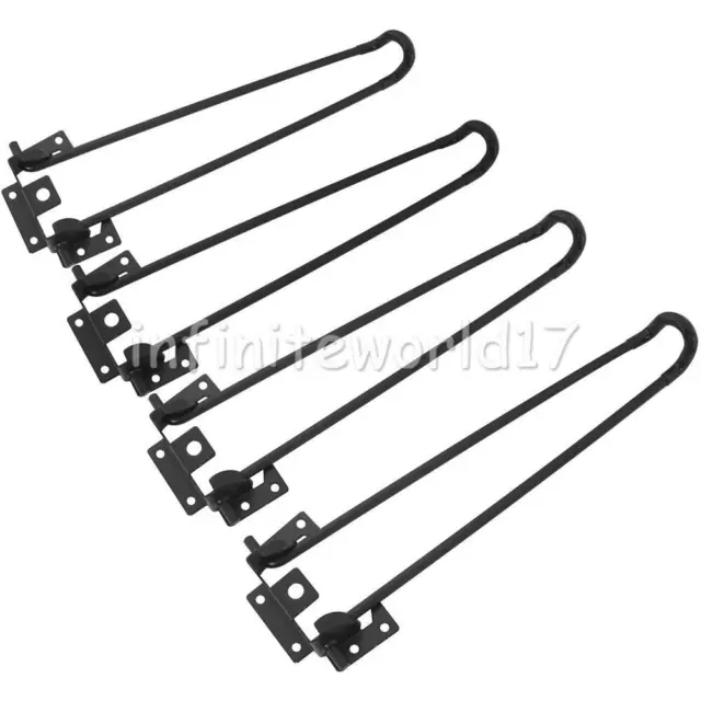 4Pcs Folding Table Legs Metal Sturdy Hairpin Legs for Laptop Table Coffee Table 2