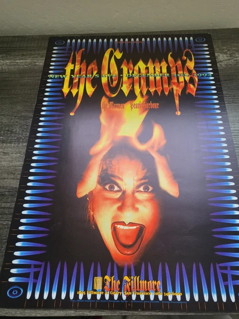 The Cramps Poster Fillmore New Year's Eve 1994 Mermen Pearl Harbour The Cramps Poster Fillmore New Year's Eve 1994 Mermen Pearl Harbour