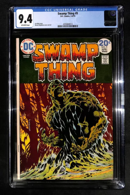 Swamp Thing #9 CGC 9.4 - Bernie Wrightson Cover & Art DC Comics 1974 (MS) 16