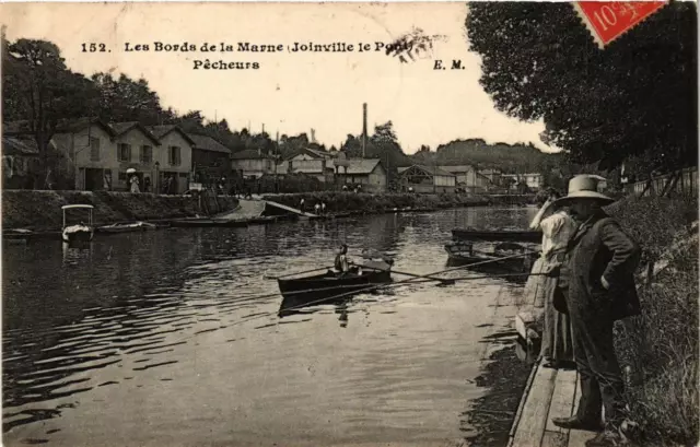 CPA AK JOINVILLE-le-PONT Les Bords de la Marne Pecheurs (671956)