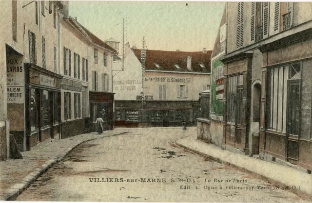 CPA - Villiers-sur-Marne - La Rue de Paris