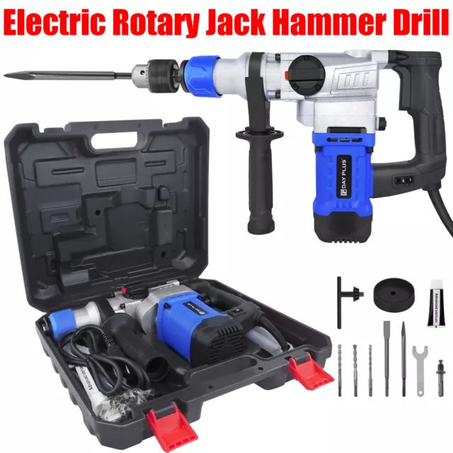 Electric Rotary Hammer Impact Drill 3500W Demolition Breaker SDS Plus Chisel