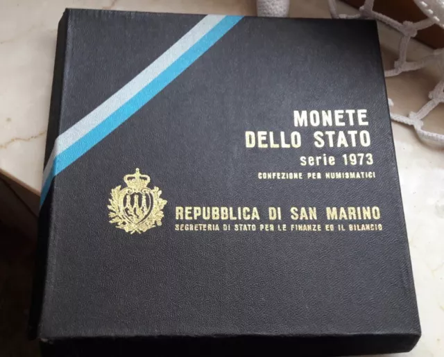 Monete Dello Stato Serie1973-Repubblica Di San Marino-Confezione Per Numismatici