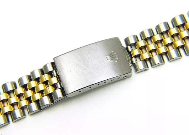 Genuine Rolex 18k Gold & Stainless Steel 62523H 18 Clasp & 20mm Jubilee Bracelet