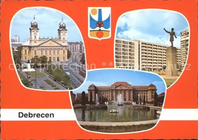 72316797 Debrecen_Debrezin Schloss Hochhaeuser Denkmal Park Debrecen Debrezin