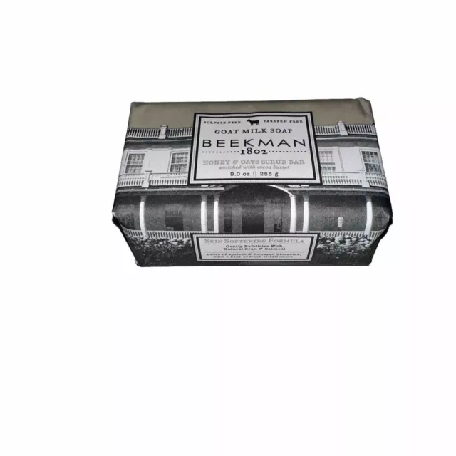 BEEKMAN GOAT MILK Soap 1802 Honey&Oats Scrub Bar.9oz. $15.00 - PicClick