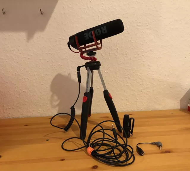 Rode VideoMic Go mit XLR und TRRS Adapter Richtmikrofon Kameramikrofon