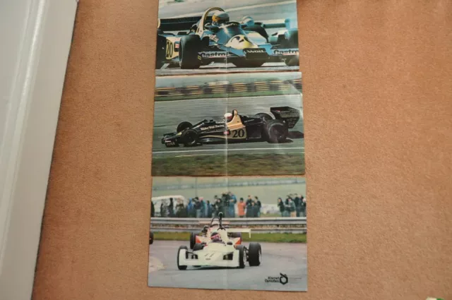 Vintage Autosport Magazine posters circa 1977 F1 Walter Wolf Racing A3 Size