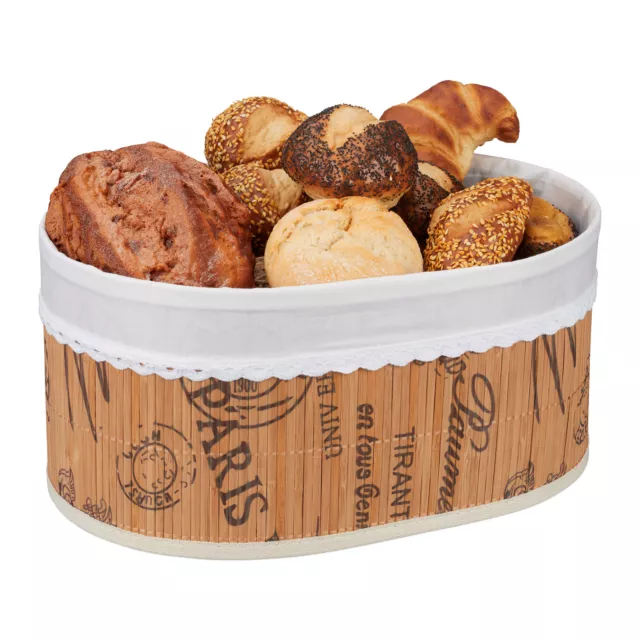 Corbeille pain panier petit-déjeuner panière présentation panetière bambou tissu