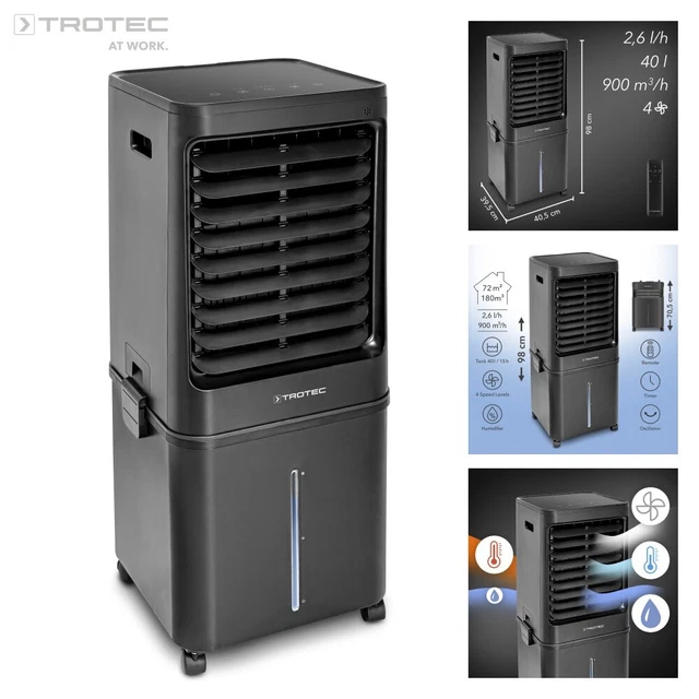TROTEC Rafraîchisseur d'air-humidificateur PAE 60 Climatiseur