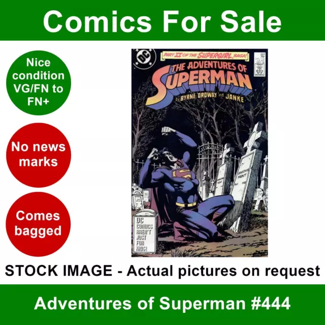 DC Adventures of Superman #444 comic - VG/FN+ 01 September 1988
