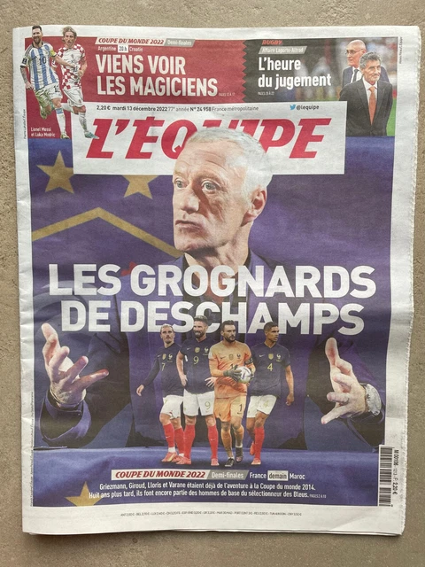 Journal L'Equipe Coupe Du Monde 2022 FINALE Pour L’éternité Mbappé