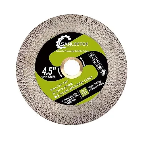 Disco Diamantato 115mm Dischi Taglio Diamantati per Gres Piastrelle (o3c)