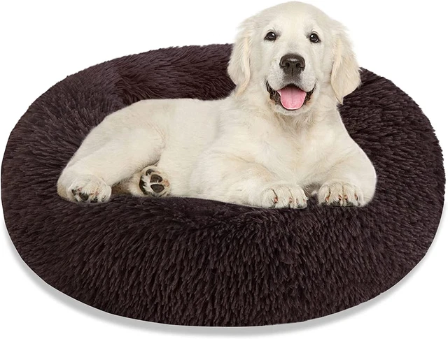 Calming Dog Bed Cat Bed Donut Cuddler, anti Anxiety Dog Bed for Small Medium Lar