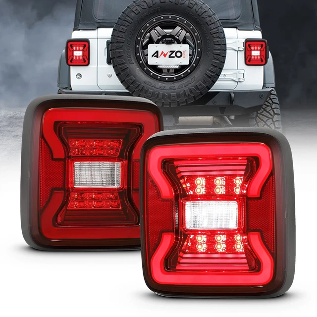 Anzo Usa 311295 Tail Light Assembly Fits 18-20 Wrangler (Jl)