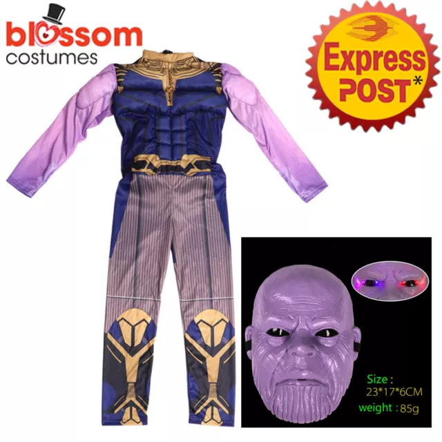 K912 Endgame Deluxe Thanos Superhero Avengers 4 Marvel Boys Book Week Costume