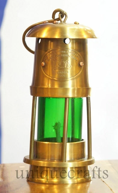 SET VON 10, Lampe Messing Antik Vintage-Stil ~ nautische Miner Boot Schiff...