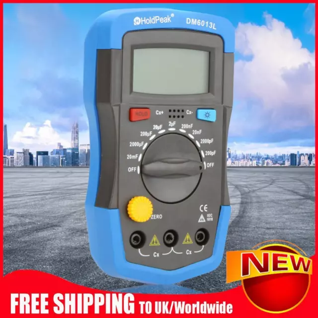 DM6013L Digital Capacitor Tester Useful 1999 Counts 200pF~20mF Circuit Tester