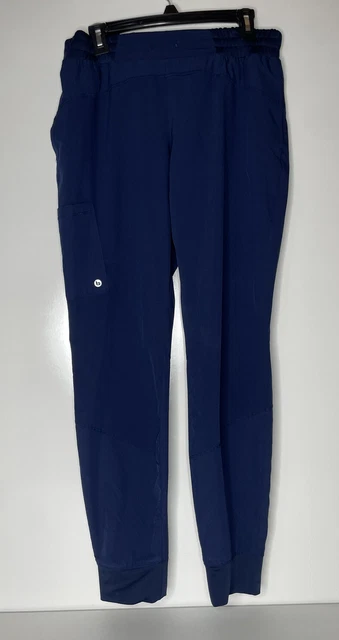 Barco One Scrub Pants Womens Medium Blue Athletic Pockets Jogger