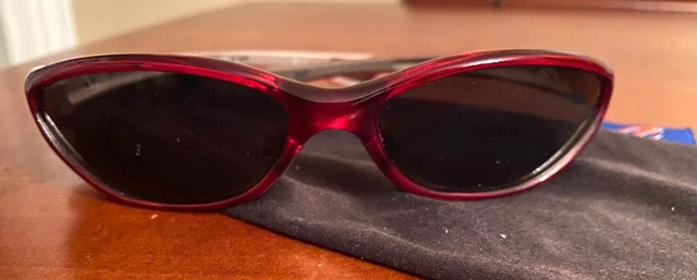 ZEAL Polarized RED Frame Dark Sunglasses ZU01 With Storage & Cleaning Bag