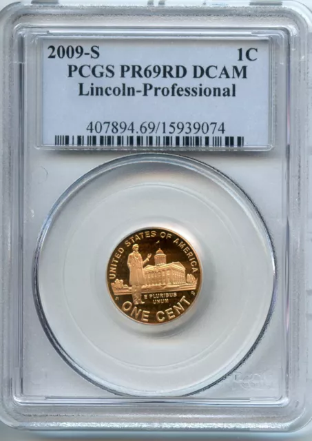 2009 S 1c Proof Lincoln Cent PCGS PR69RD DCAM Professional