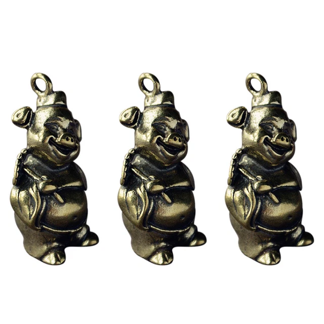 3 Pcs Charms Success Key Ring Bag Pendant Car Keys Keychain Manual 5