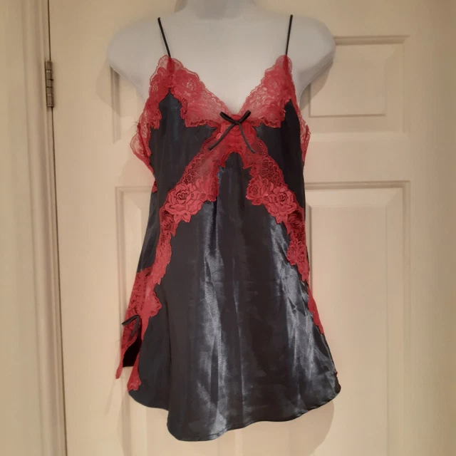 LA SENZA BABYDOLL Teddie nightie (used) Size 10 Purple Pink Sexy £5.00