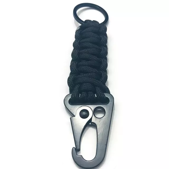 Outdoor Paracord Rope Keychain EDC Survival Military For Hiking Camping Climbing