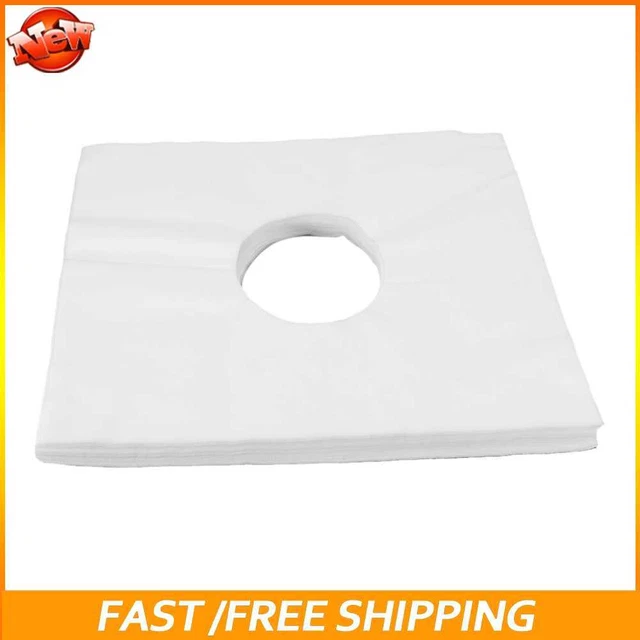 Nuevo 100 piezas almohadilla facial desechable multicolor para mesas/sillas de masaje (cuadrado blanco)