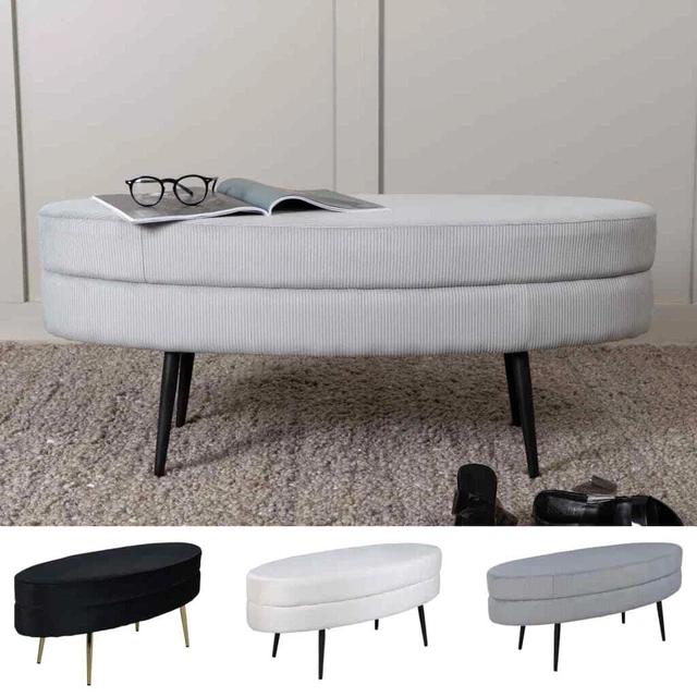Venture home ottoman 100x40x41 cm stool seat pouf stool several selection vida