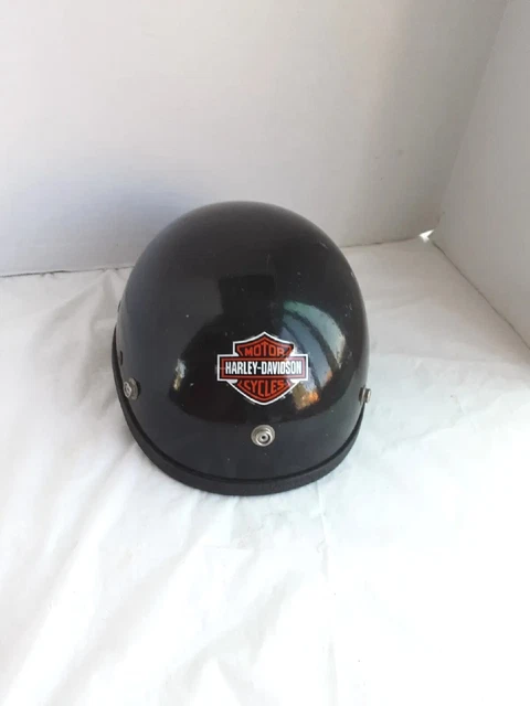 Black Dot Motorcycle Helmet Small Harley Davidson Emblem Sticker Half shell...